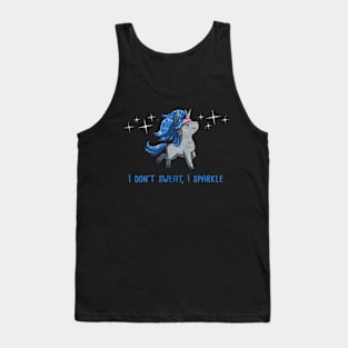 I Dont Sweat I Sparkle unicorn Tank Top